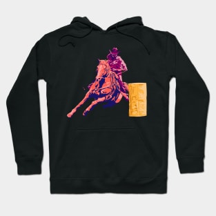 Barrel Rider 1: Sunset Orange & Burgundy Hoodie